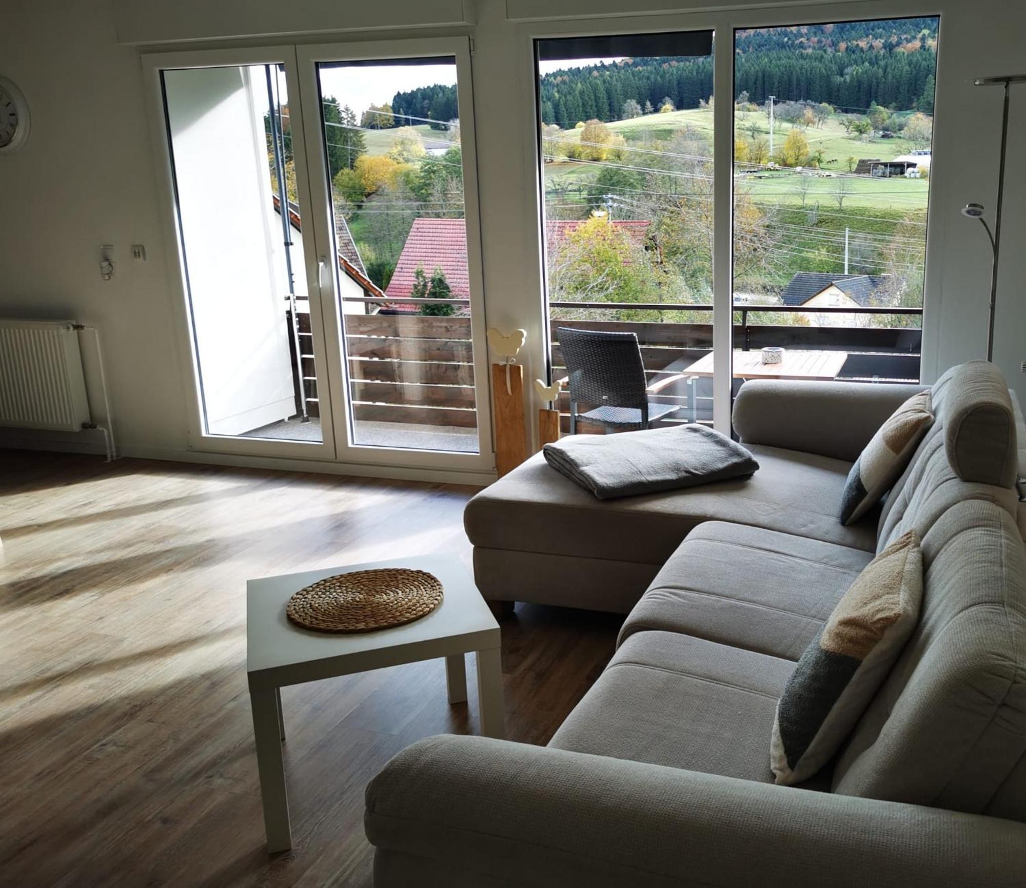 Ferienwohnung Blick Rappenstein Hausen am Tann Exterior foto